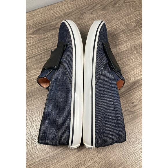 Kate Spade New York Delise Too Denim Shoes With Black Bow Slip On Flats Size 8 - Picture 5 of 9